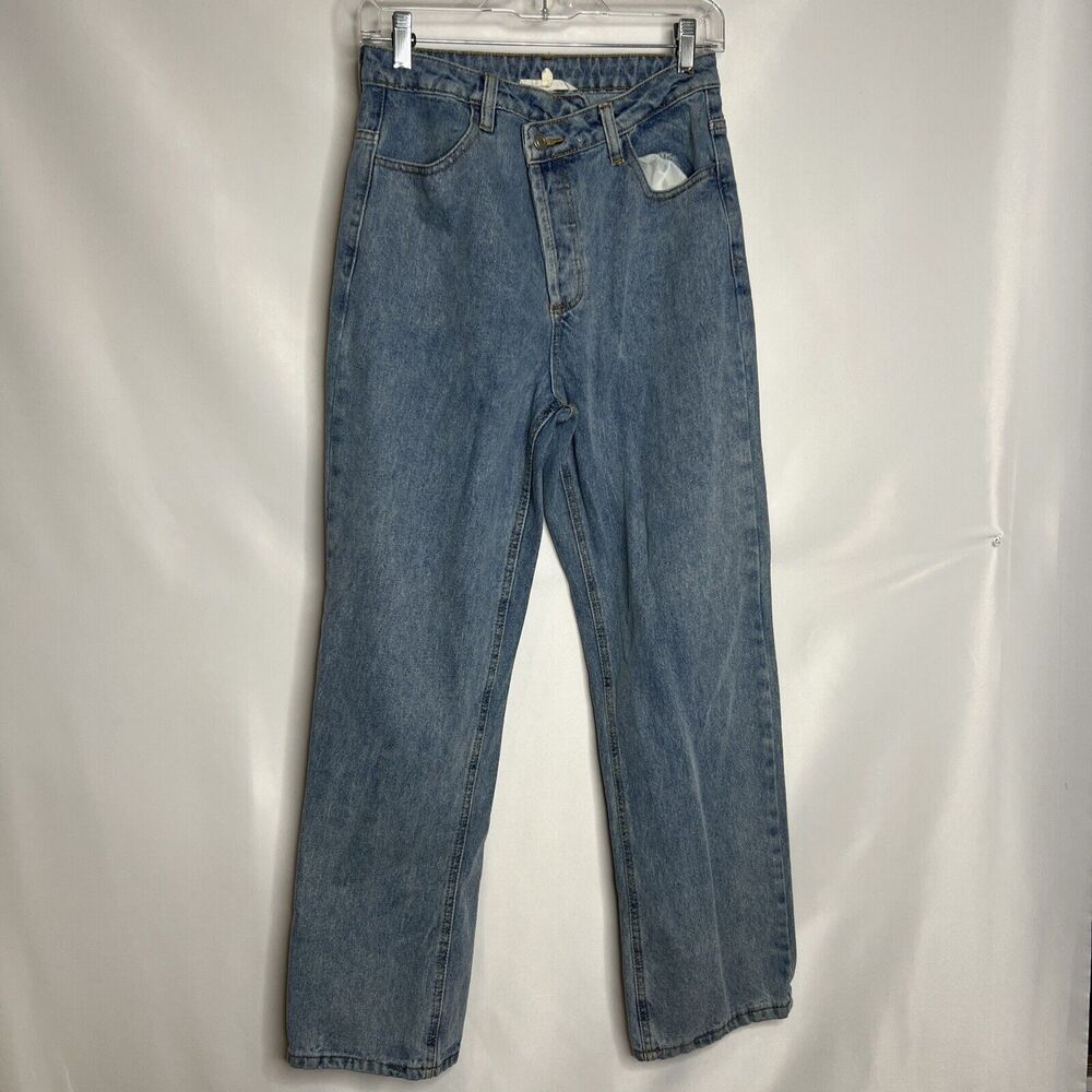 Et Clet Womens Size Small Lightweight Denim Jeans Wide Leg